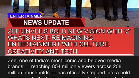 Zee Unveils Bold New Vision with Z Whats Next R