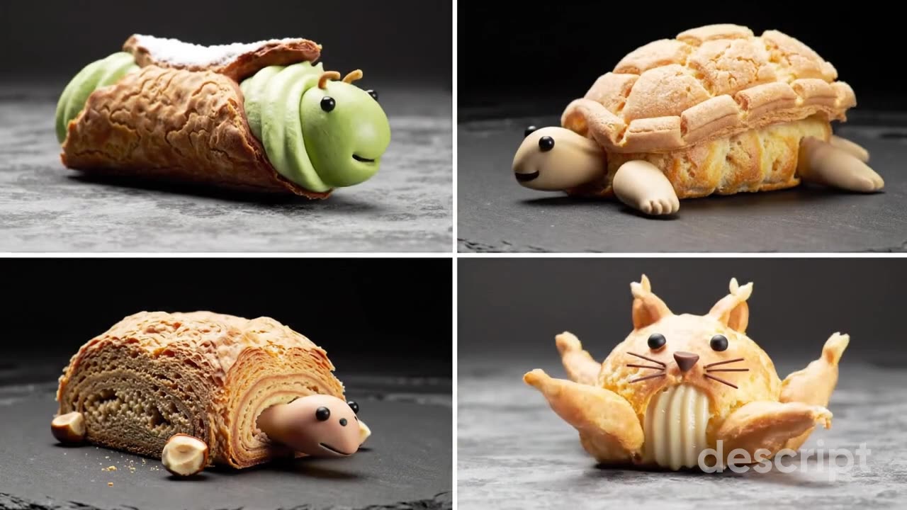 😲 “From Cannoli to Cat?! Watch These Desserts Morph Into Adorable Creatures!