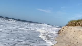 RUNNING FROM HURRICANE ERIN WAVES!