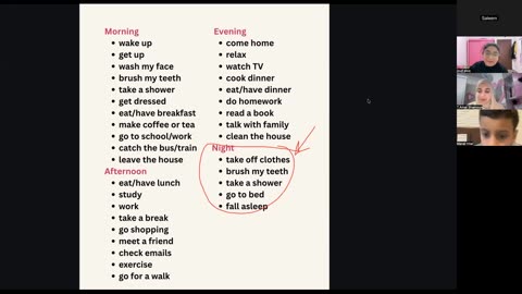 Daily routine Class (2) Part 2