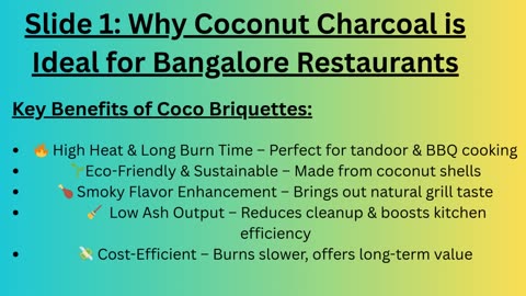 Where to Buy the Best Coconut Charcoal in Bangalore for Restaurants?