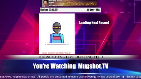 Mugshot TV - Live Arrest Booking Video Stream