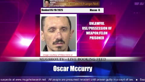 Mugshot TV - Live Arrest Booking Video Stream