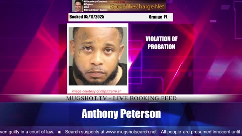 Mugshot TV - Live Arrest Booking Video Stream
