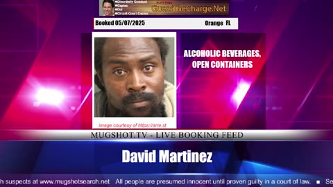 Mugshot TV - Live Arrest Booking Video Stream