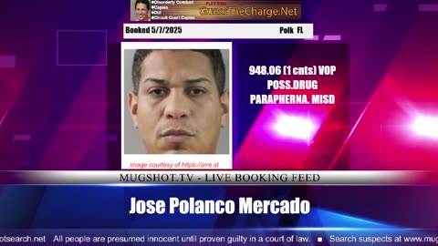 Mugshot TV - Live Arrest Booking Video Stream