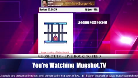 Mugshot TV - Live Arrest Booking Video Stream