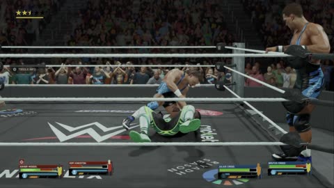 wwe 2k25 160 universe Kofi Kingston and Xavier Woods VS Brutus Creed and Julius Creed