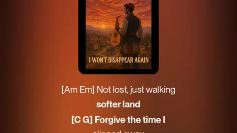 I Won’t Disappear Again (Middle Eastern Version)