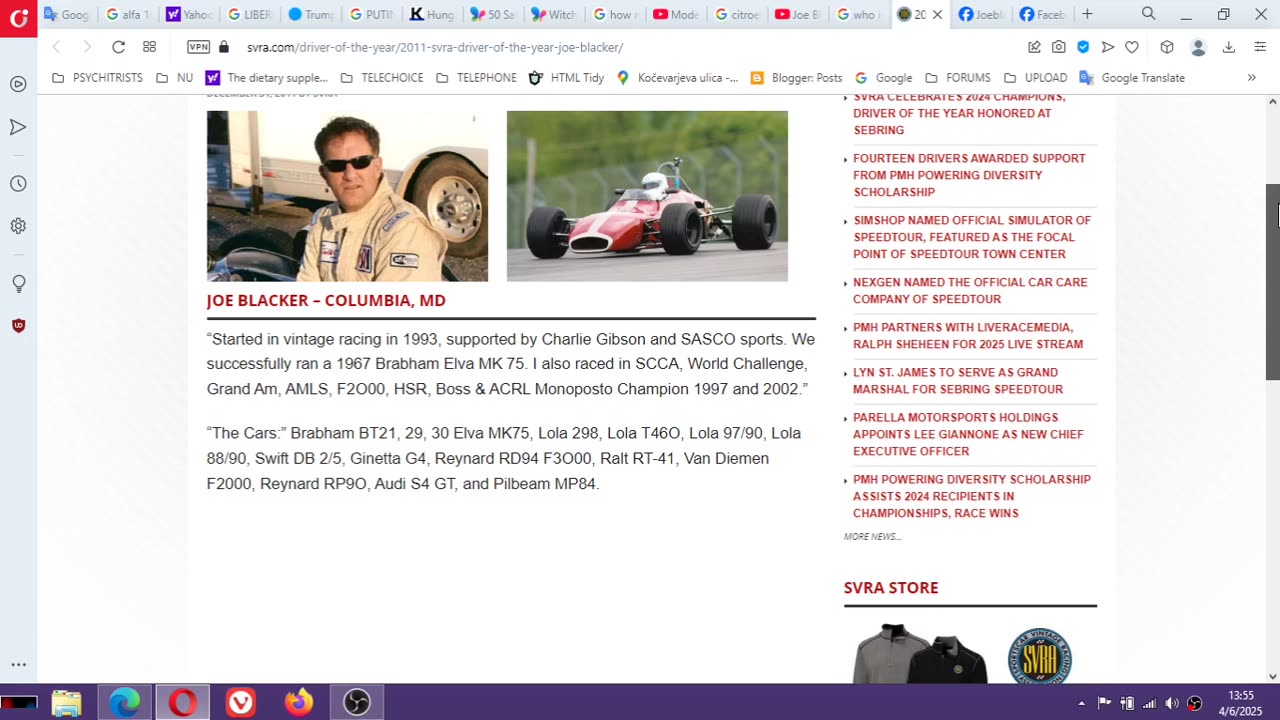 About Polish car driver tester JOE BLACK involved in so called MK ULTRA