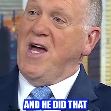 Tom Homan Says He Didn't Hesitate to Work for Trump After Witnessing Biden's Border Failures