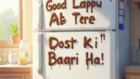 "लप्पू ने चॉकलेट चुराई और आ गया भूत! 😱🍫 | मज़ेदार डरावनी कहानी"#funn