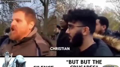 Christian Man Defending The Crusades