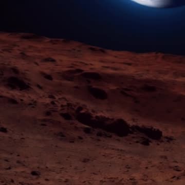 View of space with Earth from Mars #viralvideo #viral #spacefantasy