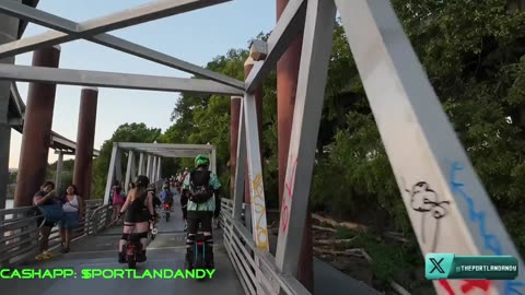 FnR Portland Friday Night Ride IRL Scooter Ausom L2 Max