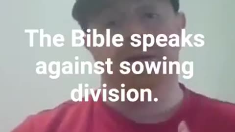 Creating division is unbiblical.