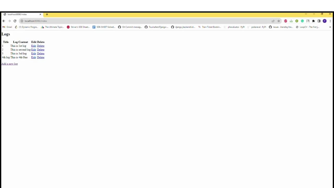 Student Work (Assignment) |CST8277 part 1 Spring Boot Logging API Preview | Algonquin College