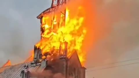 This church was built in 1880 in Saint-Ours, Canada. Some say it was a weather