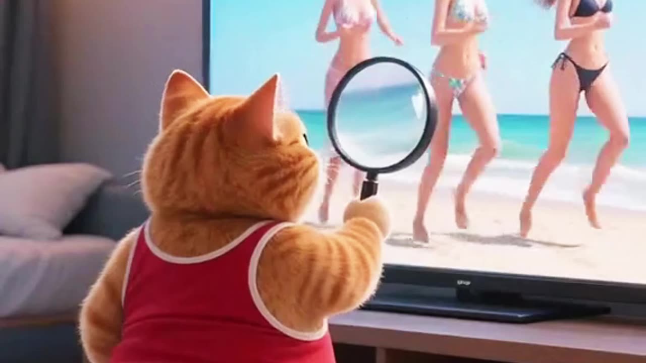 When the cat is aroused