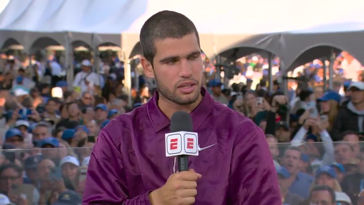 Carlos Alcaraz recaps his win vs. Jannik Sinner, reveals tattoo plans [FULL INTERVIEW] | US Open