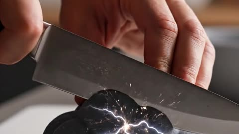 Man cuts clouds. ASMR