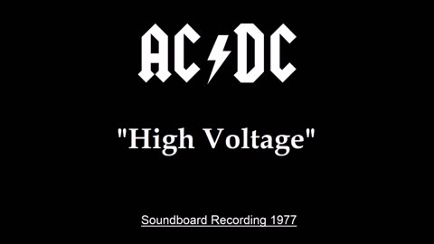AC/DC - High Voltage (Live in Sydney, Australia 1977) Soundboard