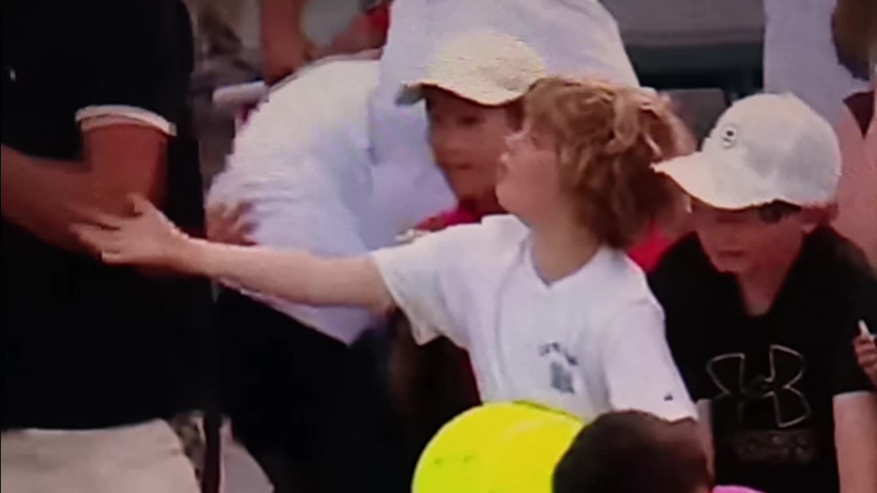 Polish millionaire steals hat from kid