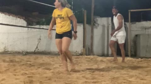Footvolley Player Gets Sport Confused