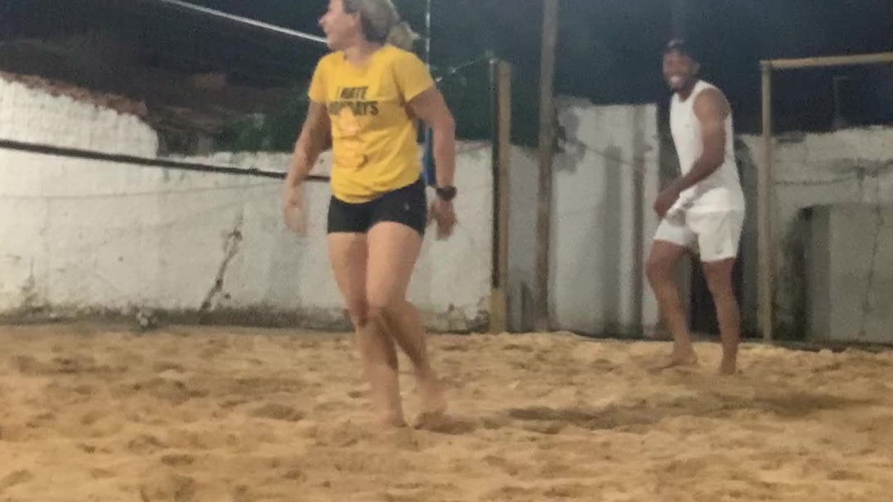 Footvolley Player Gets Sport Confused
