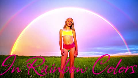 Electronic Music. Song In Rainbow Colors..