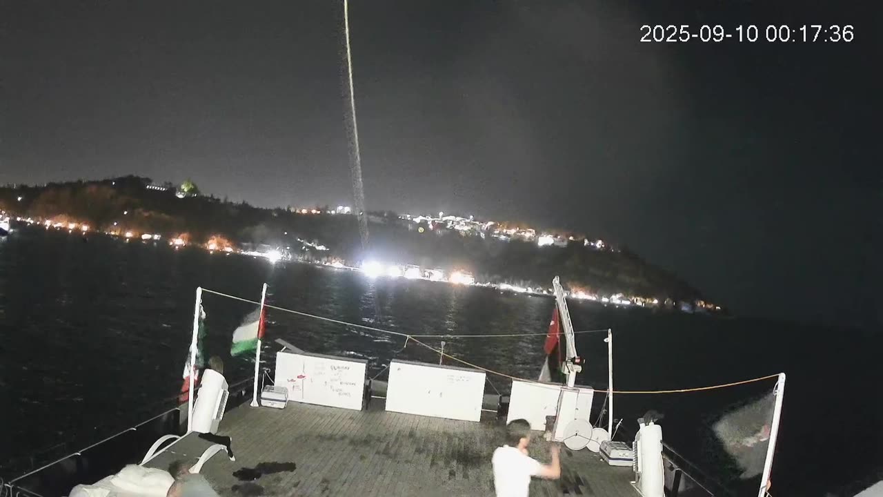 ‼️ BREAKING ‼️ Second attack on the Flotilla, still in Tunisian waters, in two days