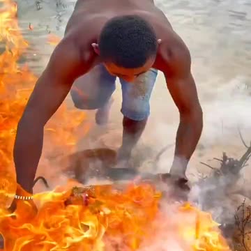 Bro almost fried himself with the fish 🌚