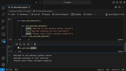 10.3 Function Copy,Cloures And Decorators Krish Naik ML