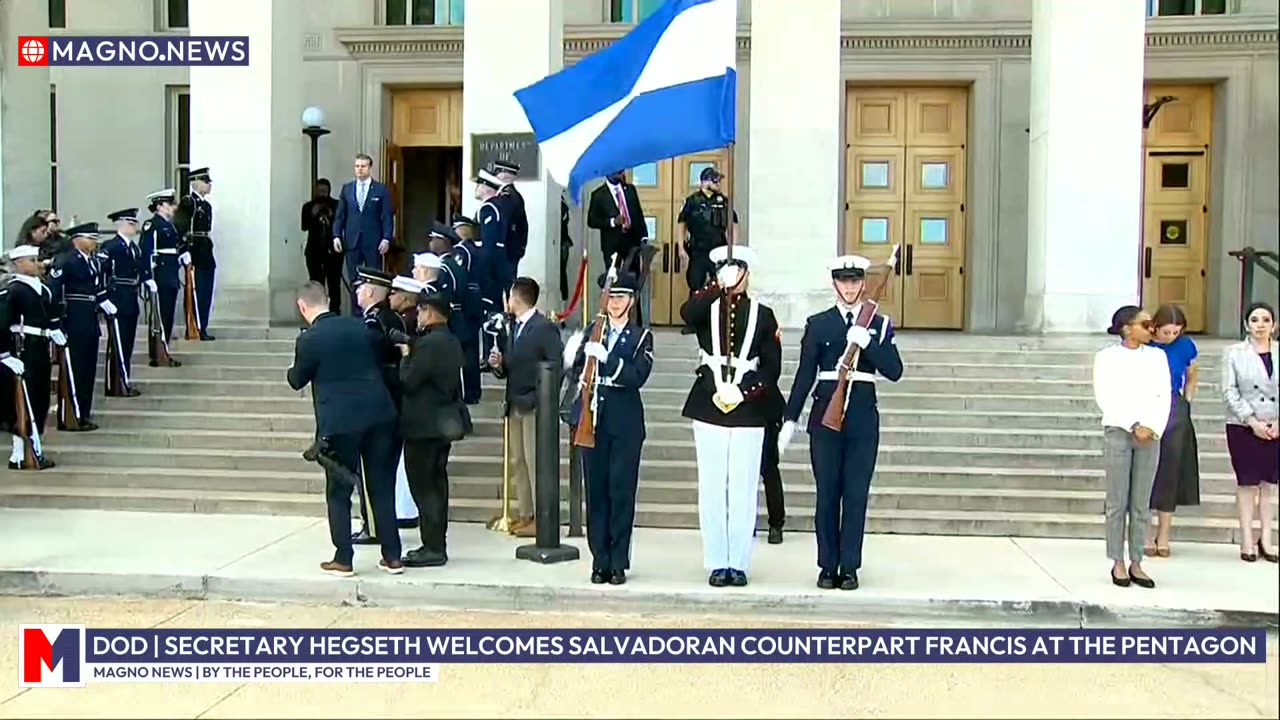 DOD | Secretary Pete Hegseth welcomes Salvadoran Counterpart Rene Francis at The Pentagon [LIVE]