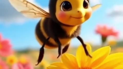 Abejita Feliz: ¡Volando entre Flores! 🐝🌸