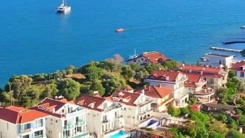 Sovalye Island is the first of twelve islands in the Gulf of Fethiye, Turkey.