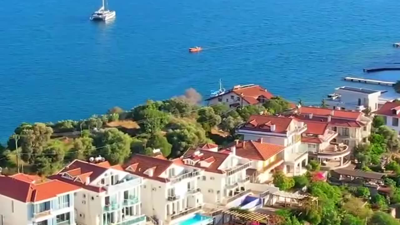 Sovalye Island is the first of twelve islands in the Gulf of Fethiye, Turkey.