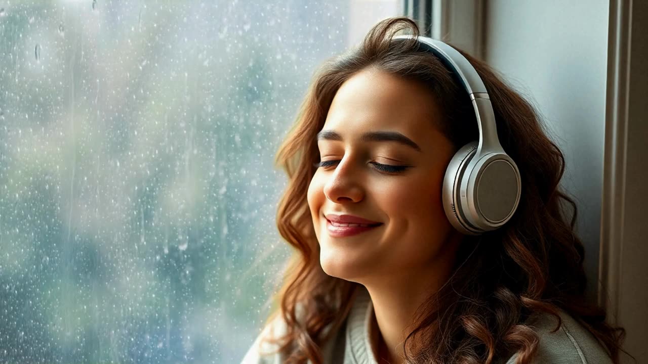 Rain sound makes you Forget Worries and fall Asleep Calm White Noise ASMR SELF LOVE Positive Energy