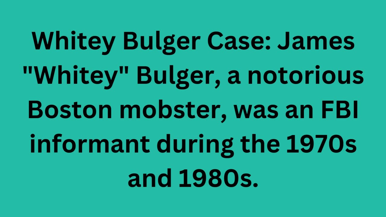 Confidential Informants