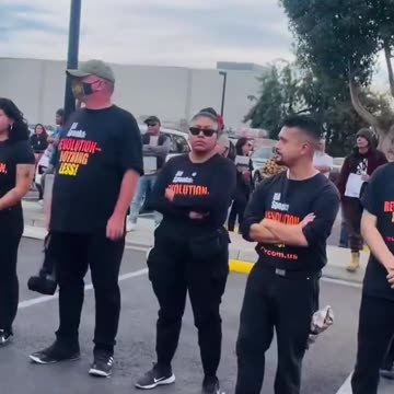 Radical Leftists Had a Little Protest, Then MAGA Showed Up