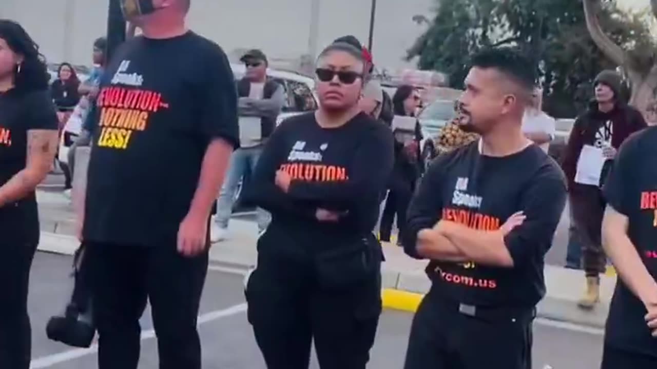Radical Leftists Had a Little Protest, Then MAGA Showed Up
