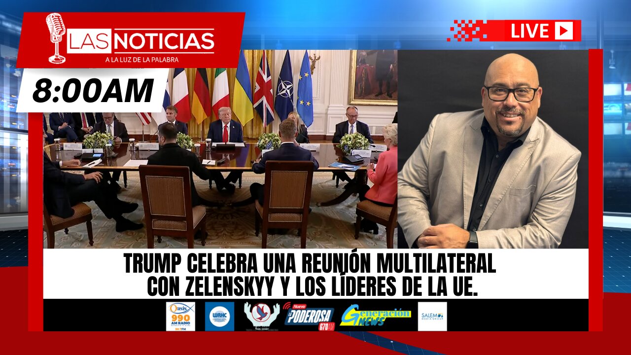 Trump celebra una reunión multilateral con Zelenskyy y los líderes de la UE.