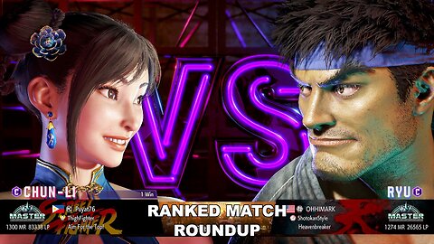 Kuya Kalbo SF6 Ranked Match Roundup. Chun Li Master Rank [Hori Fight Stick]