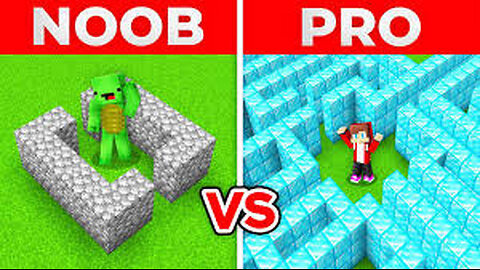JJ And Mikey NOOB vs PRO - CREATED GIANT MAZE in Minecraft