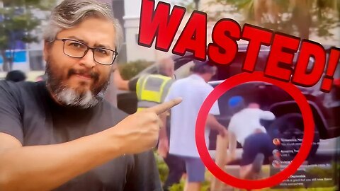 Loud-Mouthed Leftist Punk Gets WRECKED By Policeman After Blocking Traffic