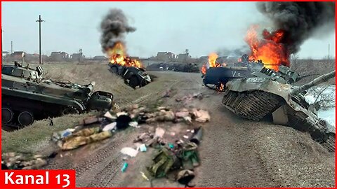 Ukrainian Army burned entire column of Russian tanks and crushed enemy troops near Konstantinovska