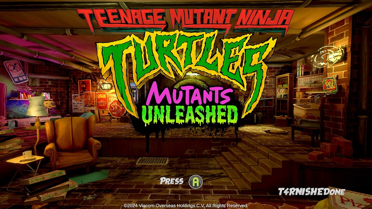 Turtles Mutants Unleashed Title Screen