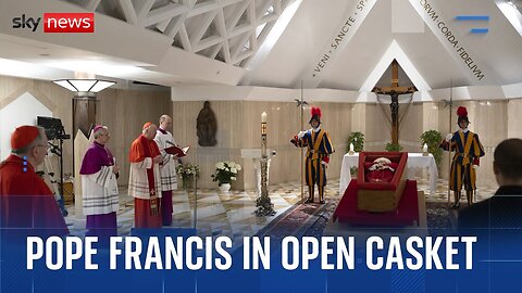 Pope funeral Vatican releases images of Pope in open coffin