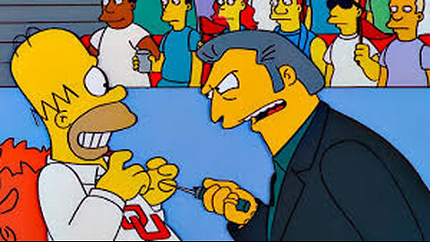 HOMER RAN OVER A MAN AND WAS THREATENED BY FAT TONY _ THE SIMPSONS