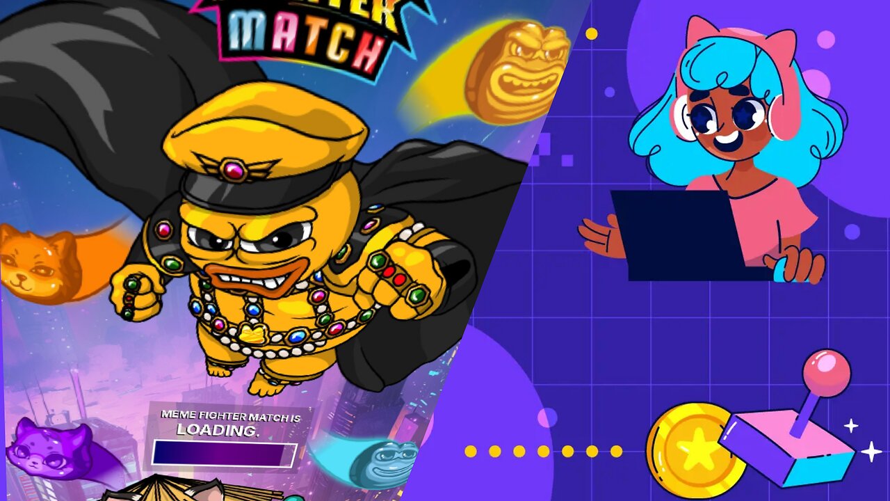 Real time pvp puzzle memefighter